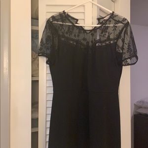 Nanette Lepore black skater dress